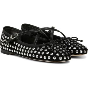 Circus NY by SAM Edelman Women’s Zuri Ballet Flat(Black Metal Stud)