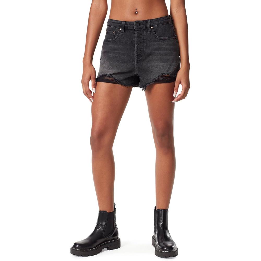 image:imageCircus NY Womens Denim 35 Inseam ShortDelirium Fray Destroyed Hem