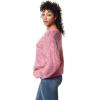 Circus NY Women’s Animal Patchwork Pullover Sweater(Beetroot Purple – Animal Print)