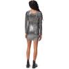 Circus NY Women’s Classy Alexi Mirror Dress(Silver – Anthracite)