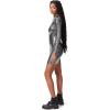 Circus NY Women’s Classy Alexi Mirror Dress(Silver – Anthracite)