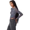 Circus NY Women’s Lorin Asymmetrical Knit Top(Techno Poms – Black)