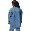 Circus NY Women’s Oversize Button Down Denim Trucker Jacket, Fortune Teller