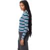 Circus NY Women’s Striped 2nd Layer Mock Neck Sweater(Moroccan Blue Stripe)