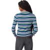 Circus NY Women’s Striped 2nd Layer Mock Neck Sweater(Moroccan Blue Stripe)