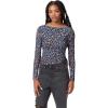 Circus NY Women’s Lorin Asymmetrical Knit Top(Techno Poms – Black)