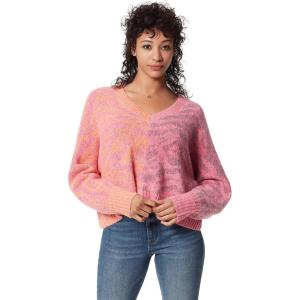 Circus NY Women’s Animal Patchwork Pullover Sweater(Beetroot Purple – Animal Print)